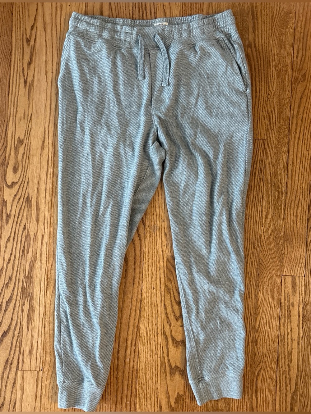 Faherty Legend Joggers Sweatpants Men's Size Medium Heathered Grey Twill Pockets